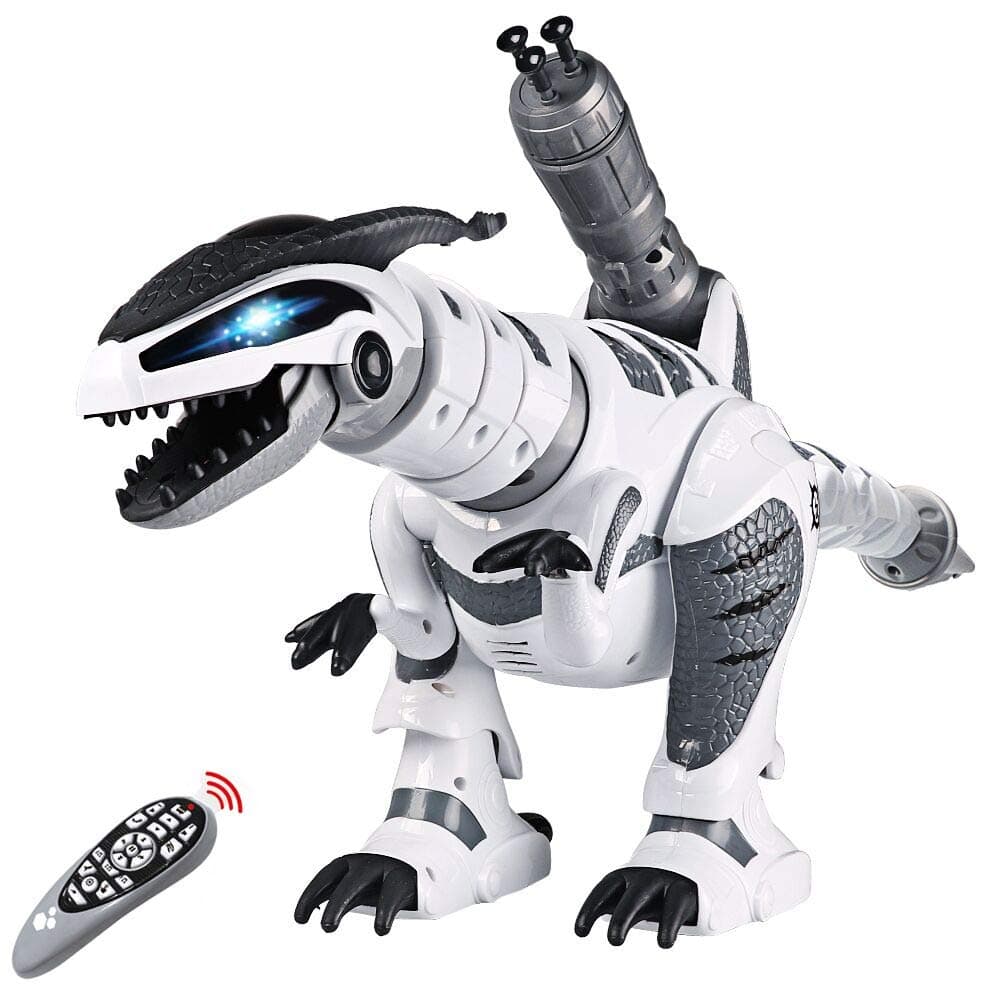 DX DA XIN Remote Control Dinosaur Toys, Interactive Programmable Robot Dinosaur Smart Fight Electronic Toy Gift for Toddler 3-10 Year Old Boys Girls with Walking Dancing Singing