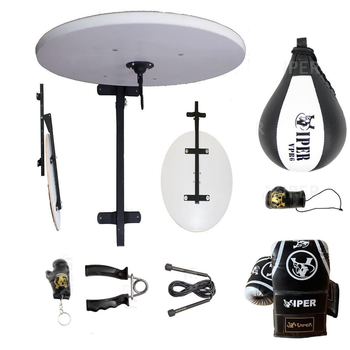 Speed Ball Set Adjustable Folding Platform Boxing Gloves Full Size Gym