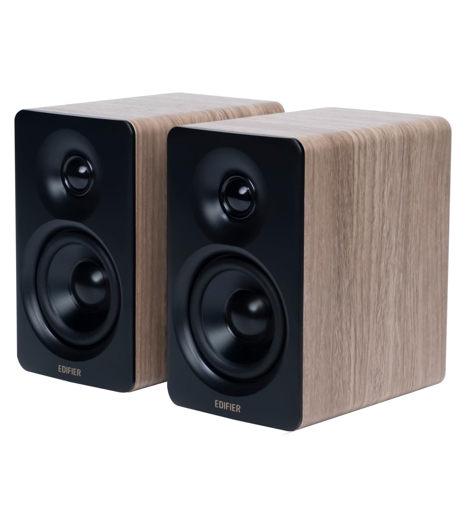 - M60 Multimedia Speaker Bluetooth 5.3, 66W RMS, Hi-Res Audio & Hi-Res Wireless Audio, LDAC,3" Mid Bass & 1" Tweeter, USB-C & Aux Inputs, Compact Desktop Speaker – Classic Oak