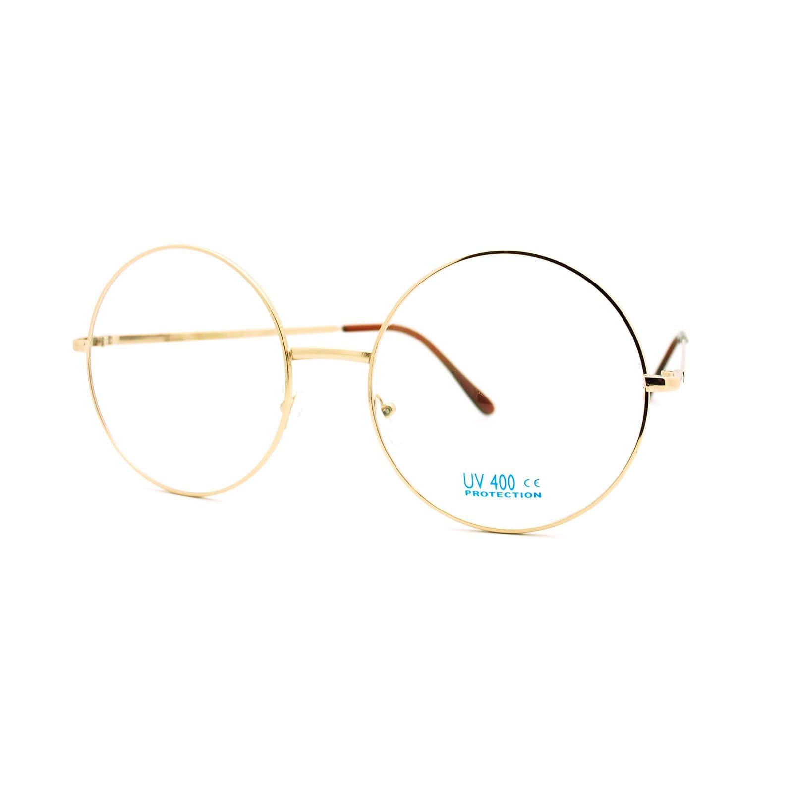 PASTL Super Oversized Round Circle Frame Clear Lens Glasses