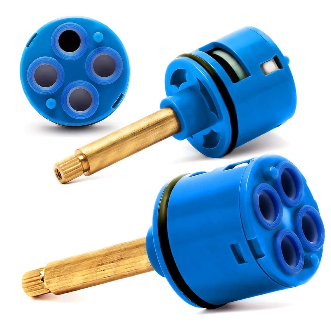 Rolli Shower Cartridge Universal Replacement Ceramic Disc 4 Way Brass Faucet Diverter Mixer Tap D 37mm L 55mm