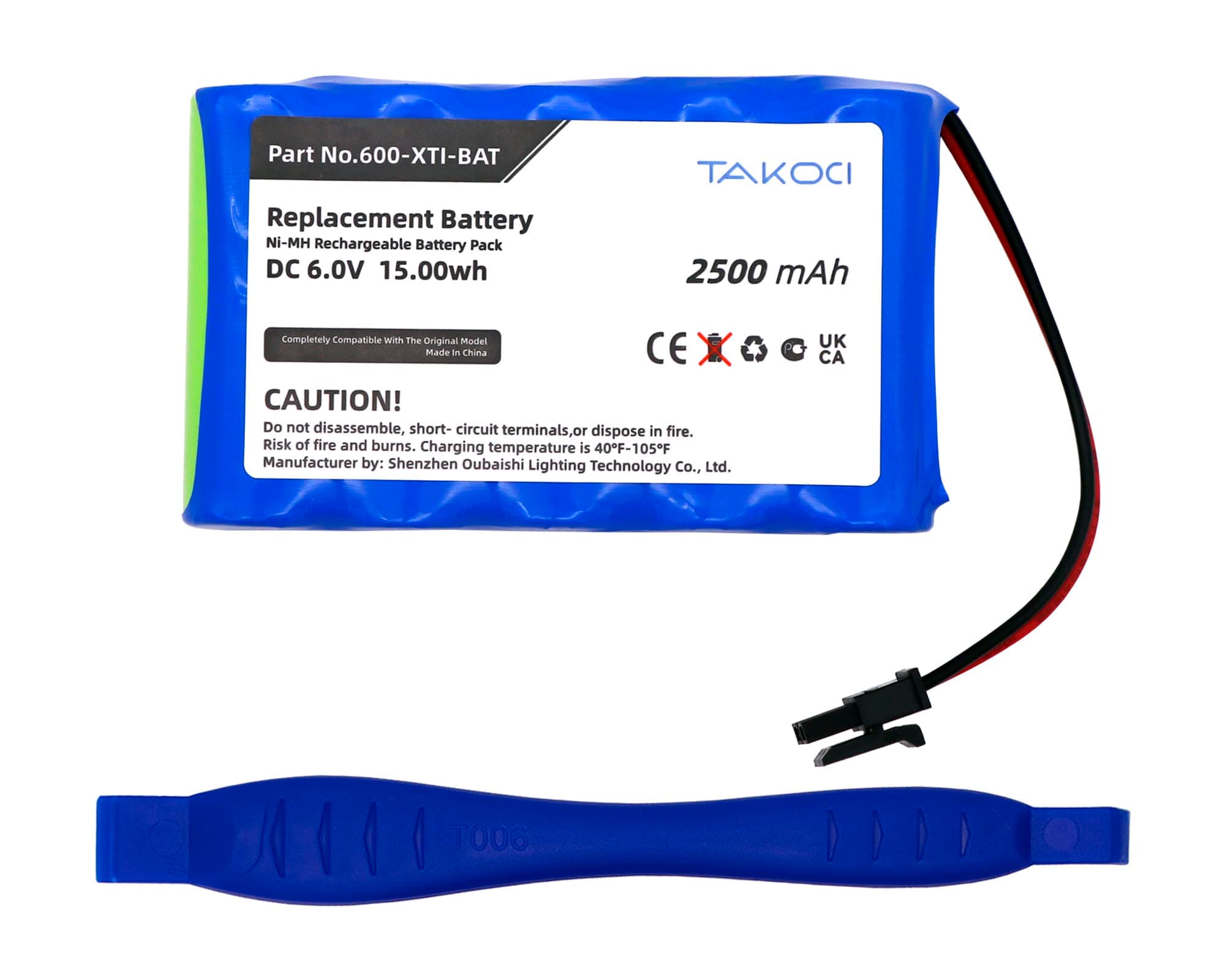 Replacement Battery 600-XTI-BAT for GE Interlogix Simon XTi XTi-5 Security System Wireless Contrrol Panel 6.0V 2500mAh