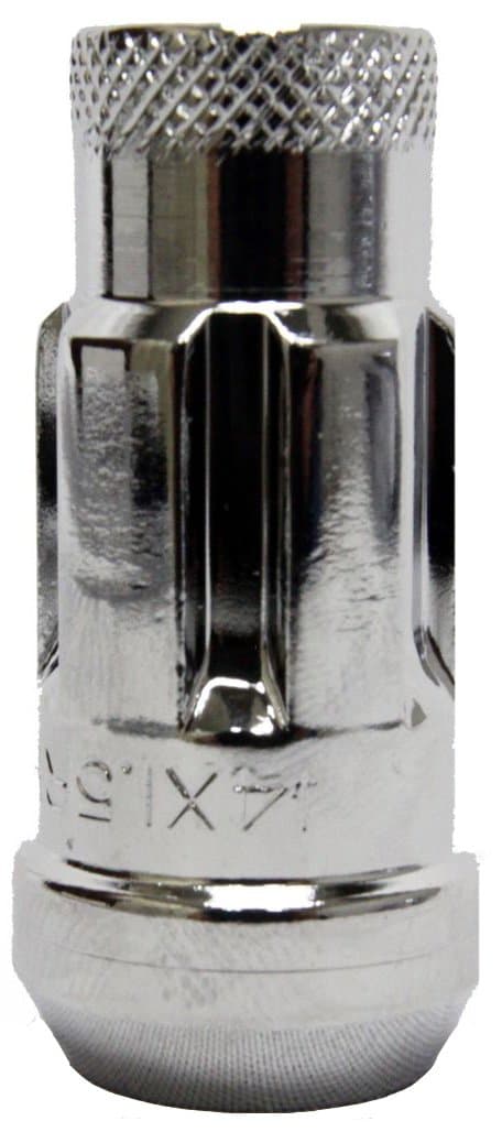 Monster Lug 33002C Chrome 14mm x 1.5" Thread Size Locking Lug Nut, (Set of 4)