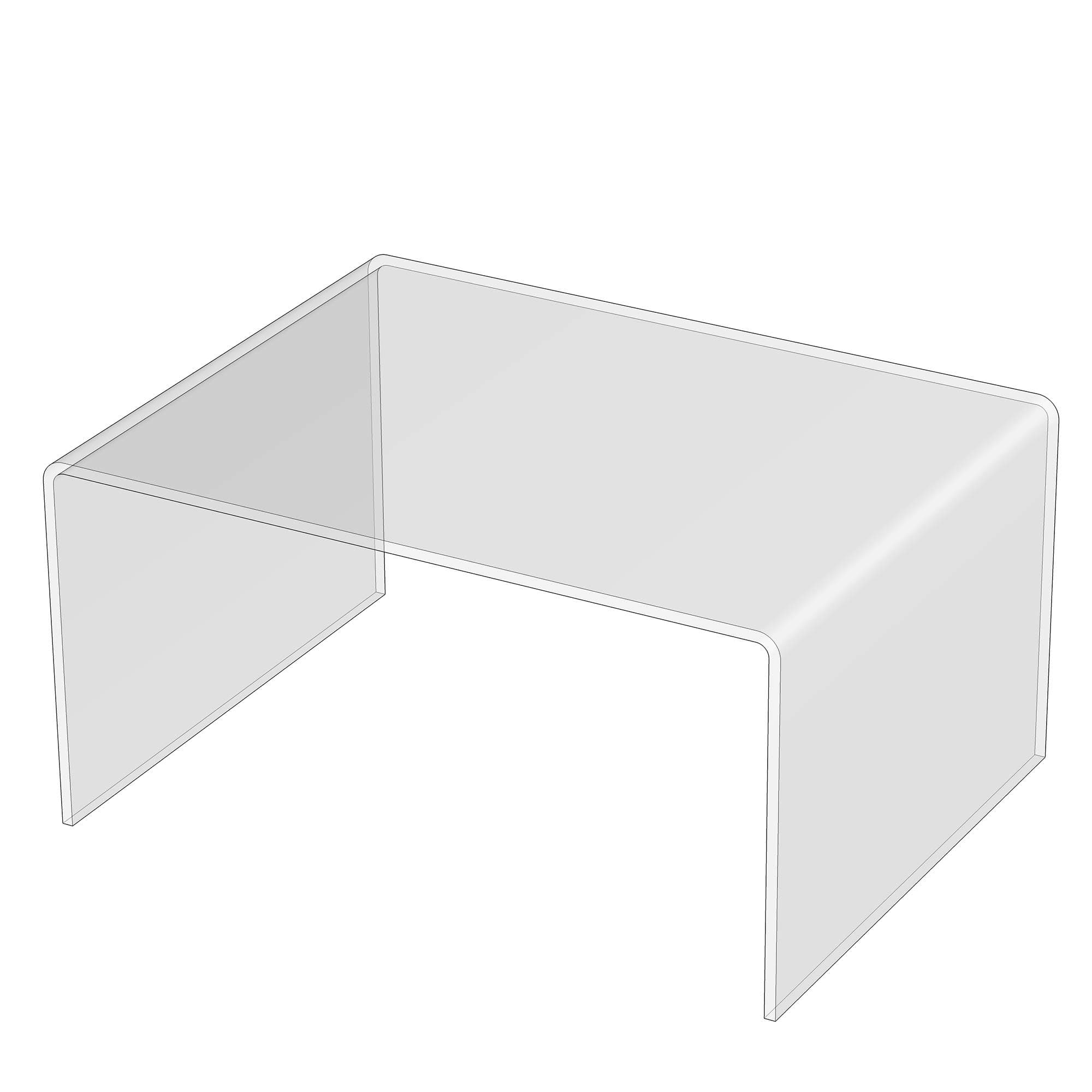 TV Monitor Laptop Computer Stand Acrylic Riser, Printer, Audio Hi-Fi Stand Rack Hoverstand (4mm-thick-30x22.5x15, Max Load 3.38kg)