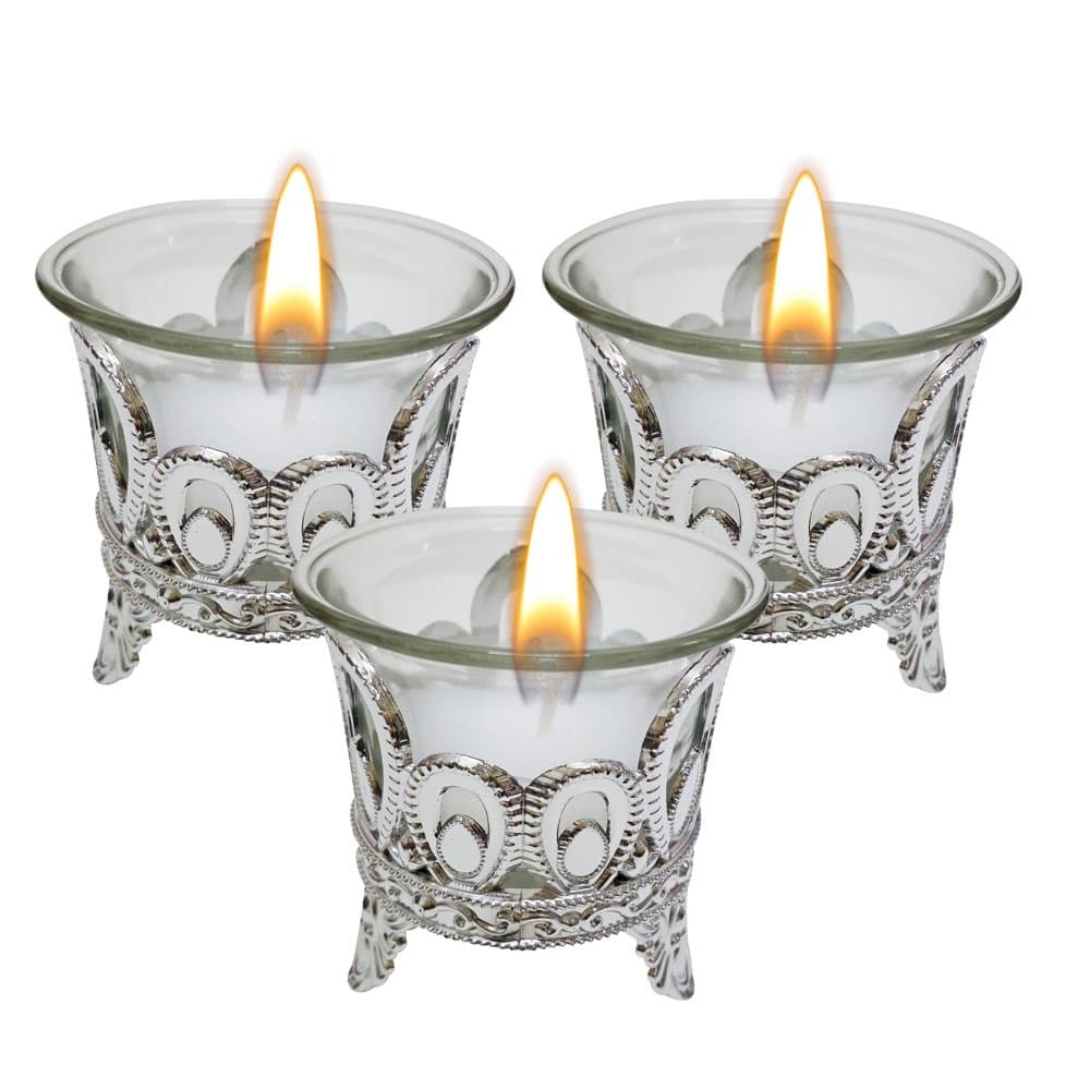 PeepalComm Wax Tea Light, Pack of 3, Unscented