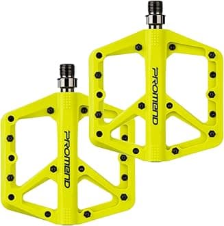 Mountain Bike Pedals - Durable Nylon DU Bearing Platform Pedals for MTB and BMX