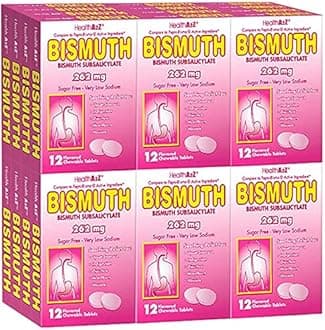 Bismuth | Bismuth Subsalicylate 262mg | Multi-Symptom Relief | (24 Pack (288 Tablets))