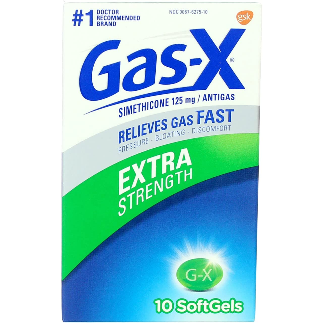 Novartis Gas-X Extra Strength Antigas - 10 Softgels