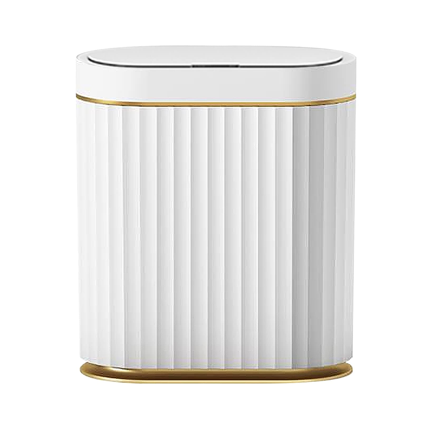 maxantSmart Trash Bin with Lid, Automatic Trash Can, Smart Motion Sensor Waste Bin, Touch Bin, Trash Can for Bedroom Bathroom Kitchen Office (9L Weißgold)
