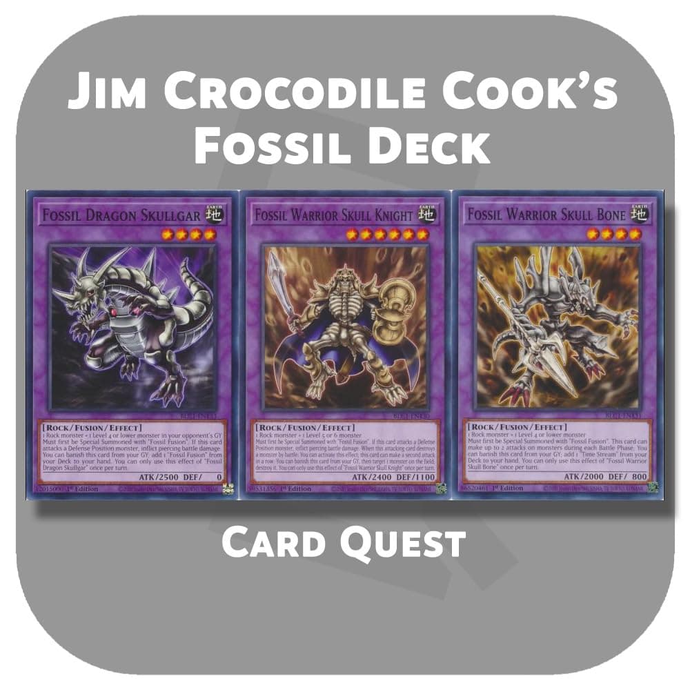 Complete Custom Deck for Yu-Gi-Oh! GX - Jim Crocodile Cook's Fossil Fusion Deck
