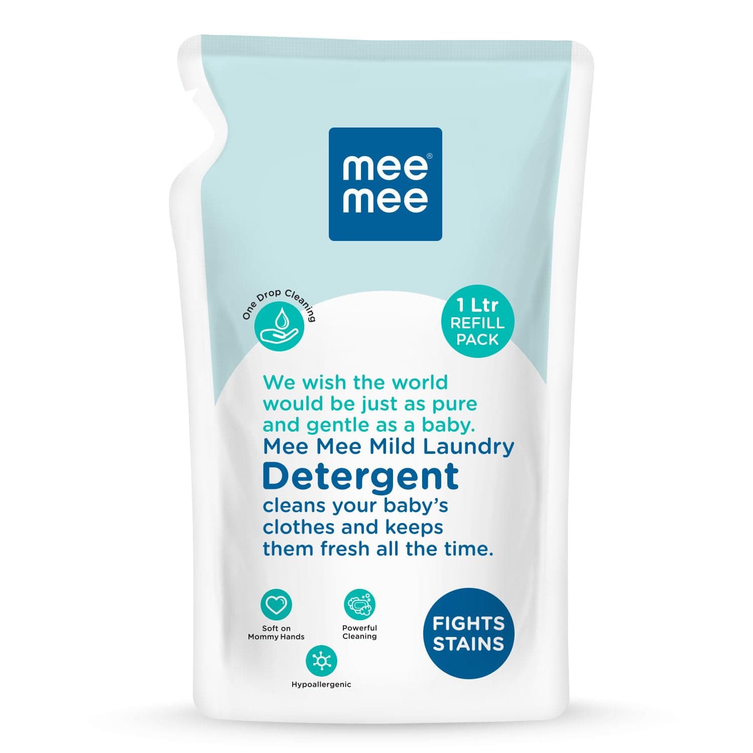 Mee Mee Mild Baby Liquid Laundry Detergent Refill Pack, 1.2L