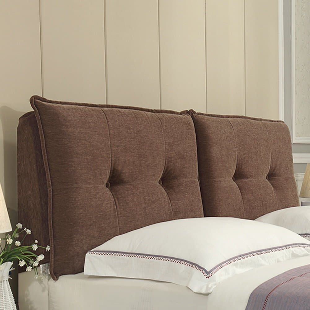 ZfgG Headboard Bedside Cushion Covers For Double Bed Large Backrest Waist Pad Cloth Art Soft Bag Back Pillow For Bedroom Sofa,Multifunction, Sponge Filling, 5 Colors, 14 Sizes Optional