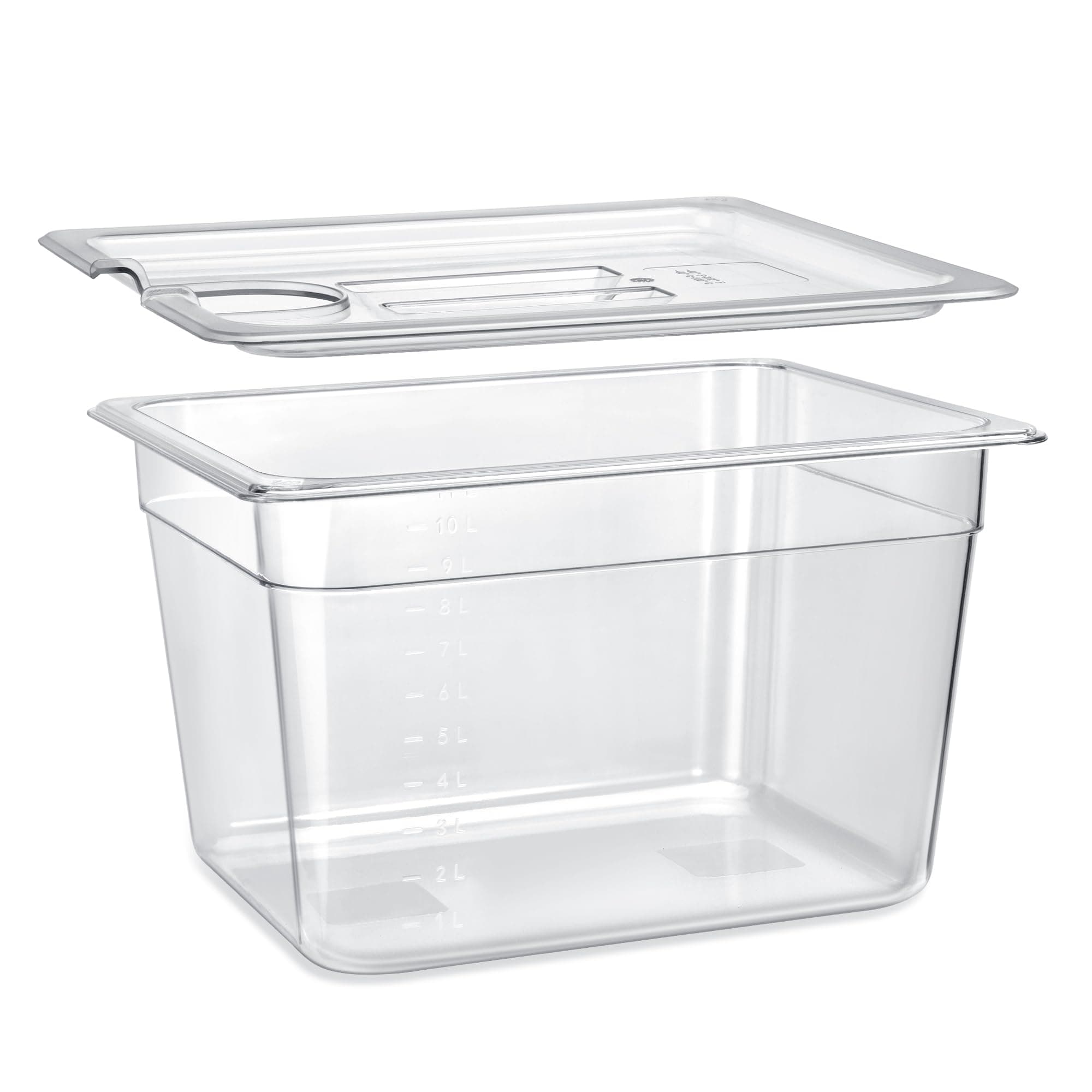 HOMENOTE Sous Vide Container 12 Quart With Lid,BPA Free Complete Accessories For Anova and Most Sous Vide Cookers,Anova Container Kit