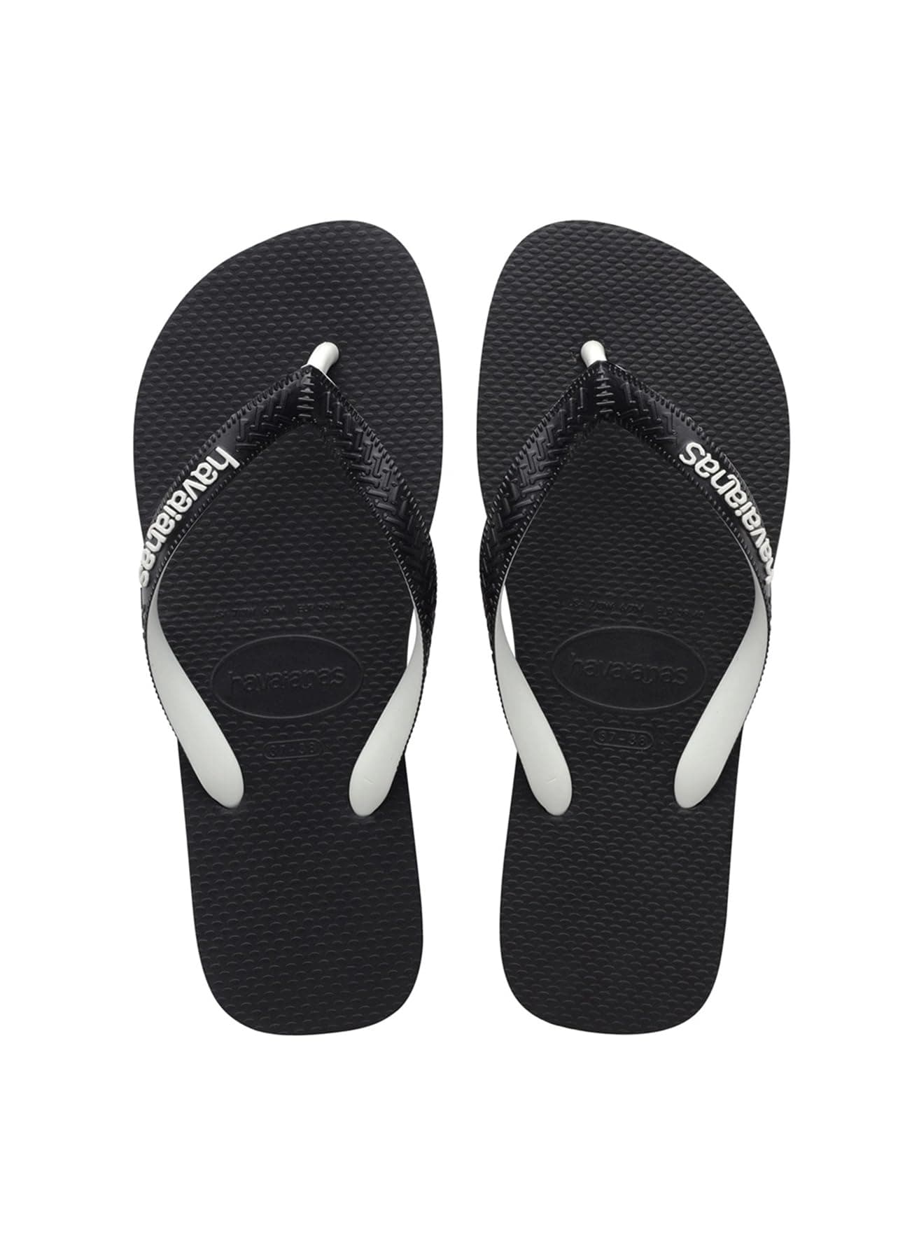 Top Mix, Comfortable, Durable, and Lightweight Flip-Flops, with Bicolour Straps, Anti-Slip Sole, Adults Unisex