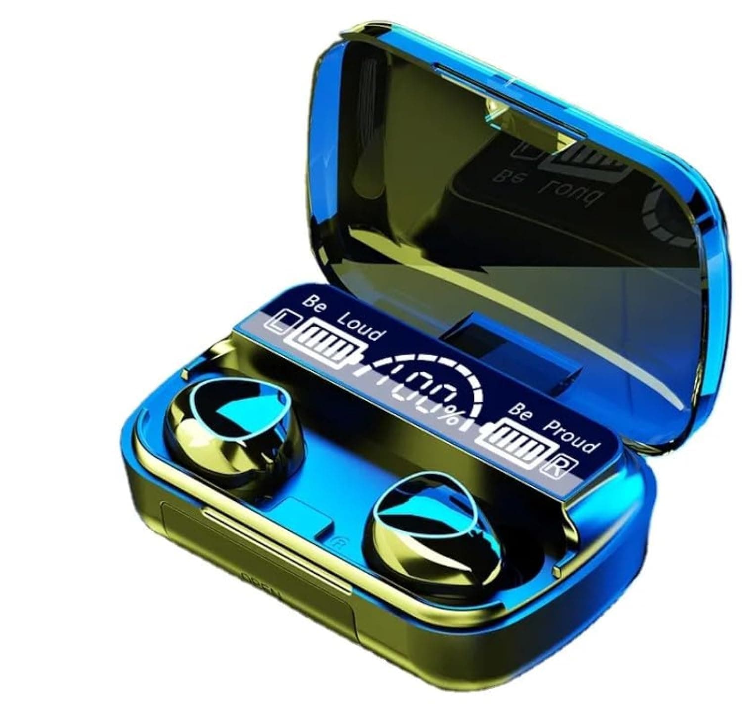 New M10 TWS Immersive Wireless Earbuds with Wireless Charging Case TWS Low Noise Headphones with Hi-Fi Stereo Audio, Bluetooth Headphones with LED Display, IPX7 Waterproof Sport