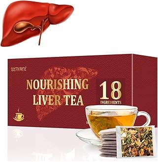 Ulthmok Premium Liver Detox Tea,30 Tea Bags/5.3 Oz,Nourishing With 18 Natural Herb Ingredients,For & Protection Hebal Chinese Tea排毒益肝茶.