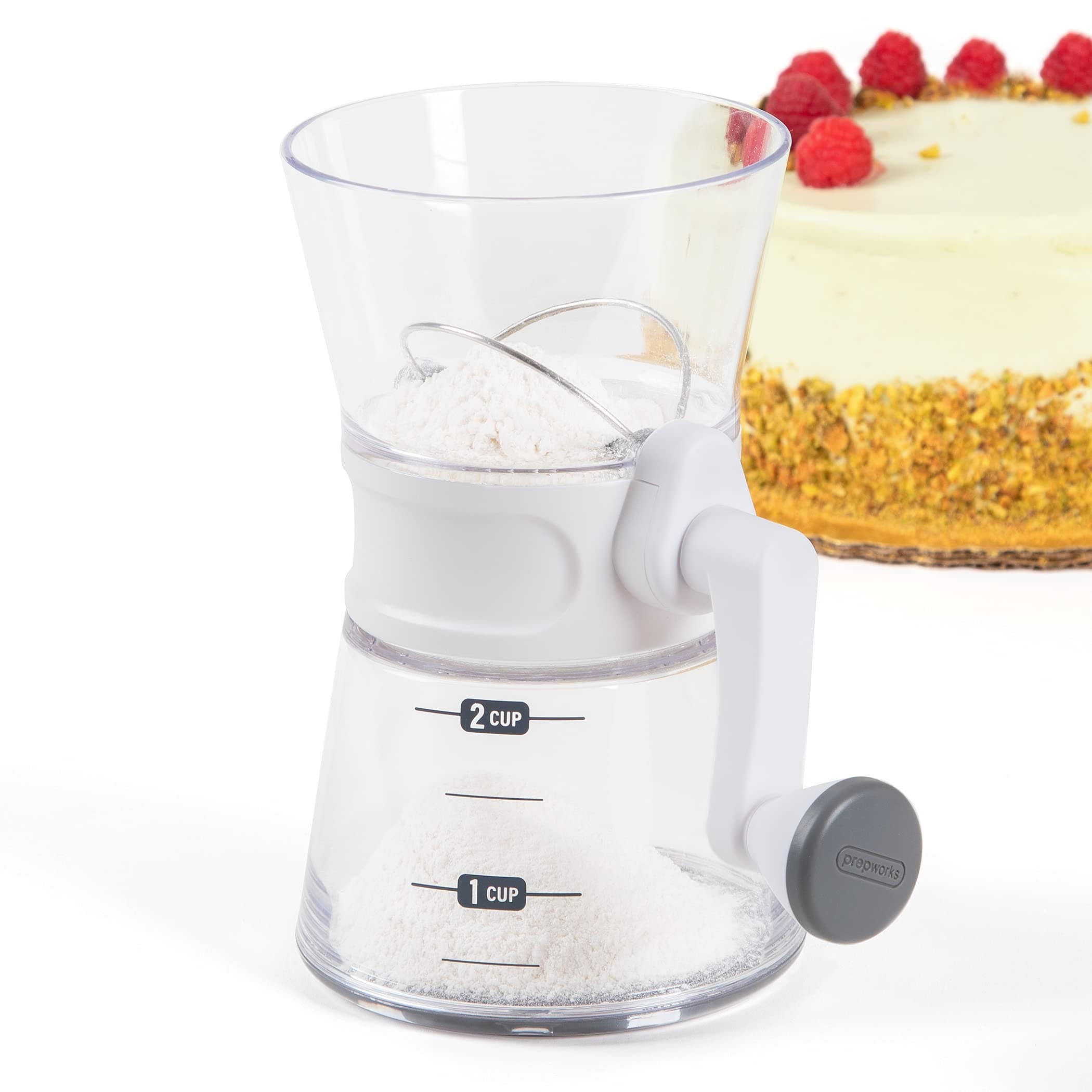 2-in-1 Double Volume Quick Sift Flour Sifter for Baking – 2-Cup Capacity, Easy to Use for Smooth Bakes