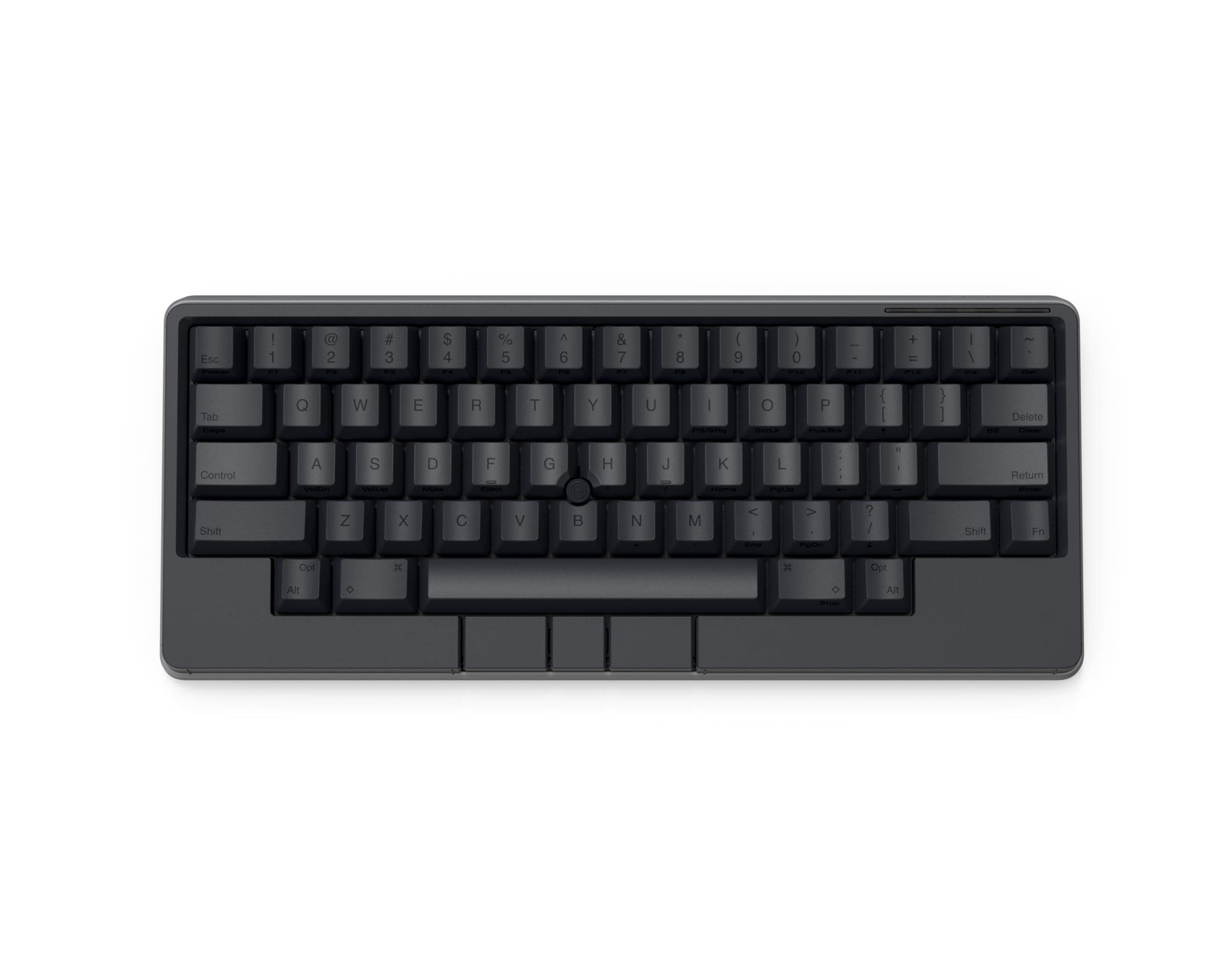 HHKB - Happy Hacking Keyboard Studio (Wireless, Bluetooth, Wired, USB-C, Silent, Mac, Windows, Snow (Pure white), Printed Keycaps (CHARCOAL/BLACK)