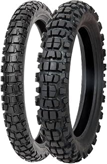 Waypoint Adventure Motorcycle Tire Set – 90/90-21 (54R) Front & 130/90-18 (69R) Rear – Tube Type Dual Sport Tires – DOT Compliant On/Off-Road Tread