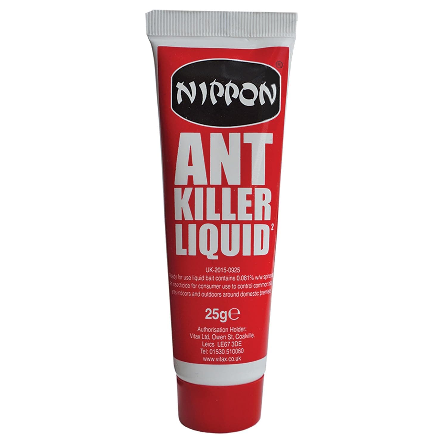 Nippon Ant Killer Liquid Insect Control, Suitable For Use Indoors And Outdoors, Kills Ants & Their Entire Colony, Usable With Bait Station Or Standalone - 25G
