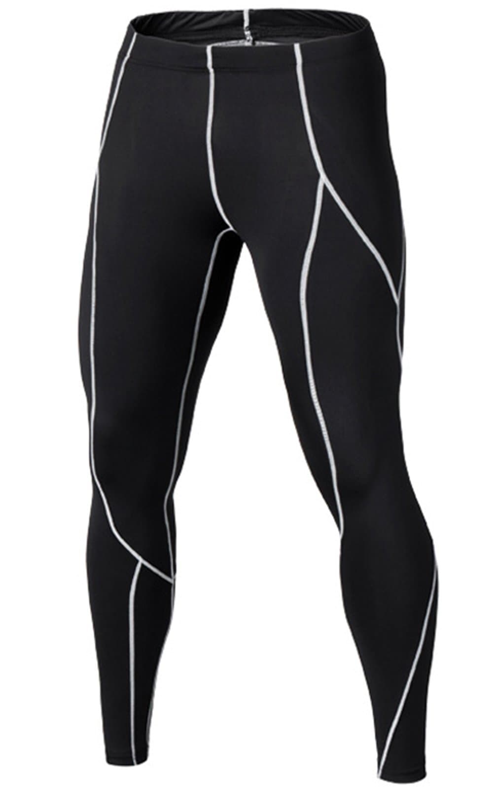 Tadudu Mens Compression Base Layer Workout Running Pants and Leggings