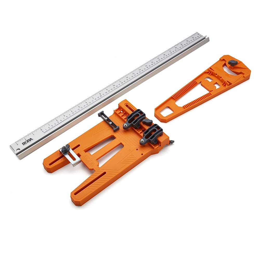 Borarip guide with saw plate + handle, cutting system for circular saws, 544008