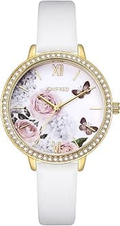 Women's Watches Leather Band Luxury Quartz Watches Waterproof Fashion Creative Wristwatch for Women Ladies