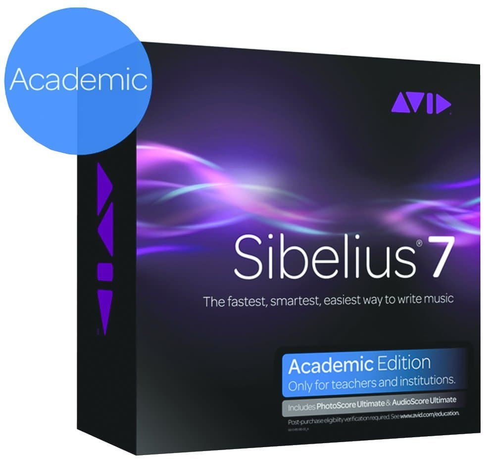 Sibelius 7 Academic and PhotoScore/AudioScore Bundle for Teachers/Institutions