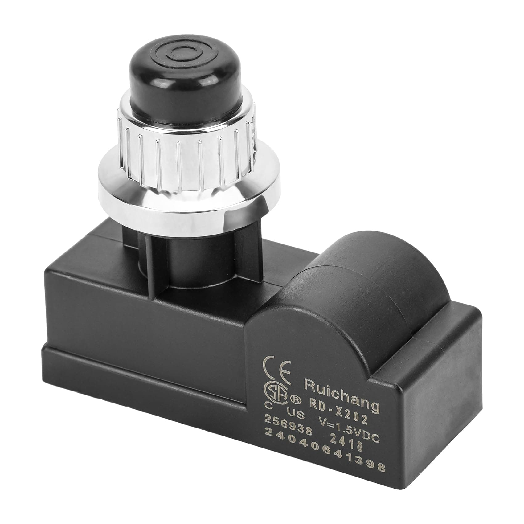 Onlyfire 14431 Spark Generator 2 Male Outlets"AA" Battery Push Button BBQ Ignitor, Replaces Piezo Ignition for 2 Burner, Silver Button