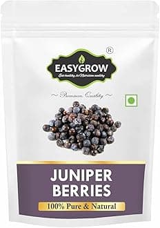 Easygrow Juniper Berry Fruit | Dried Juniper Berry | Hauber | Hapusa | Juniper Berries | Juniper Berry |Juniperus Communis | हाउबेर - (100 GM)