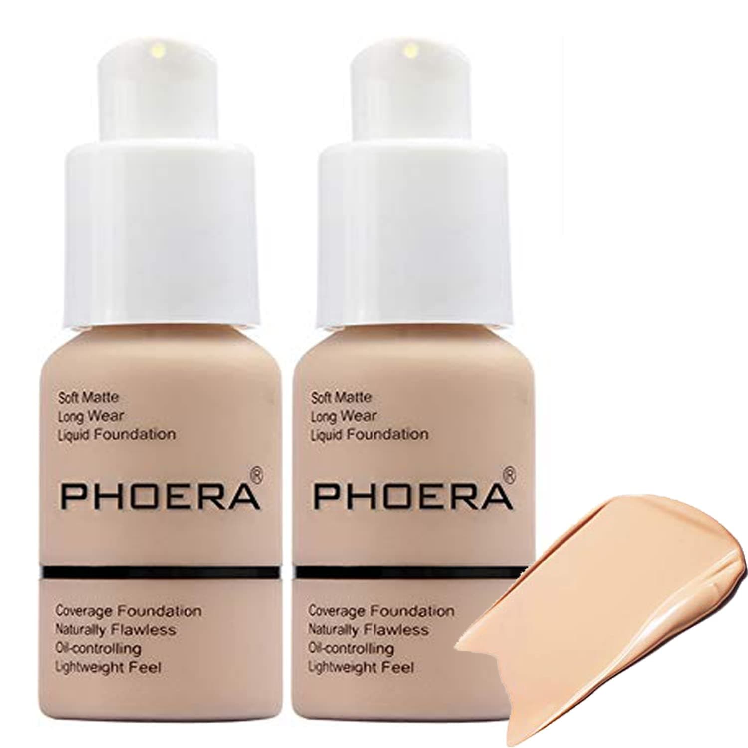 Omaky 30ml Full Coverage Foundation Flawless Concealer Foundation Matte Oil Control Concealer Long Lasting Moisturizing Base Liquid Cover Cream Colour Changing Foundation for women&girls