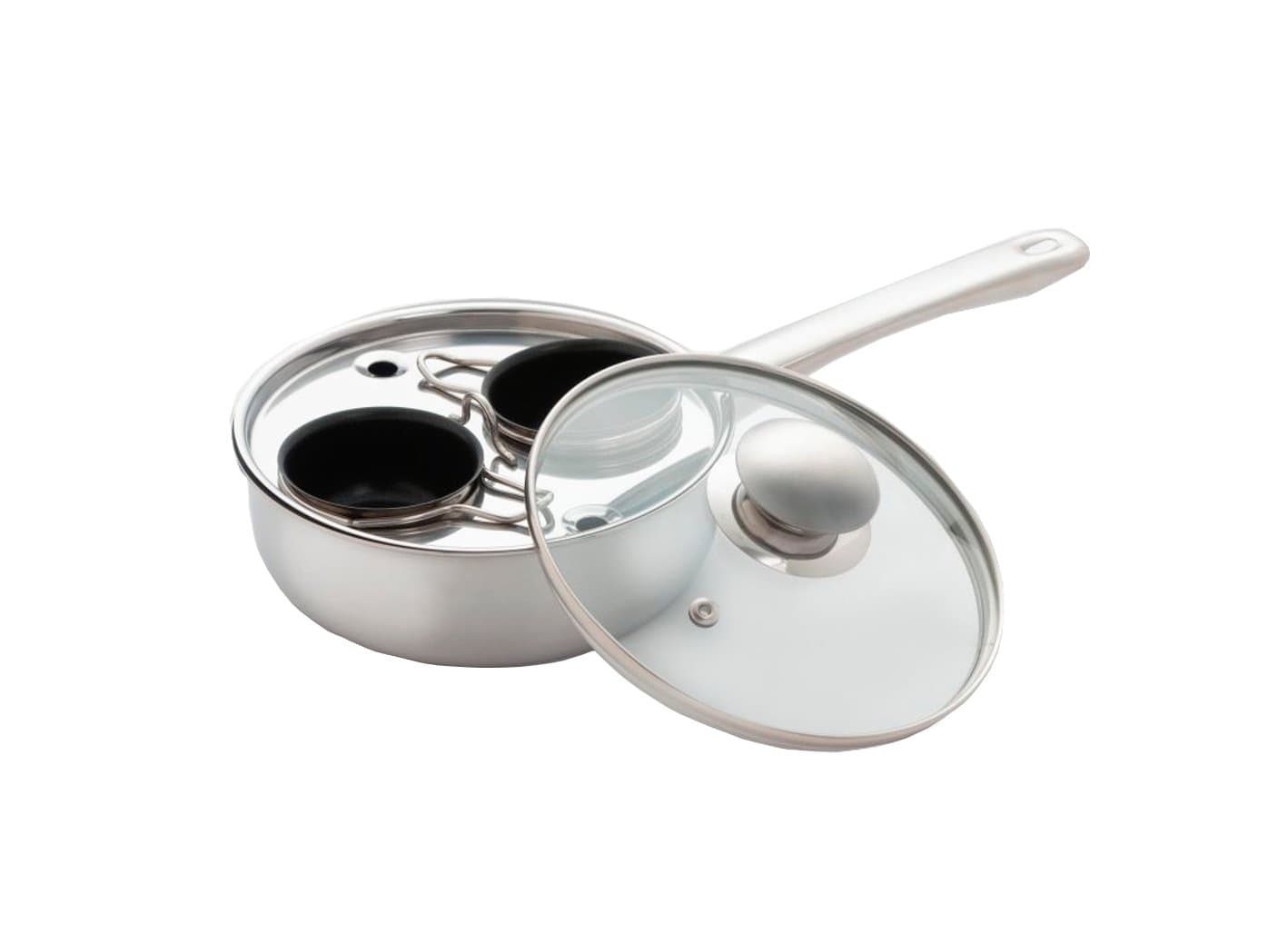 Egg Poacher, 2 Cup, Stainless,530,5