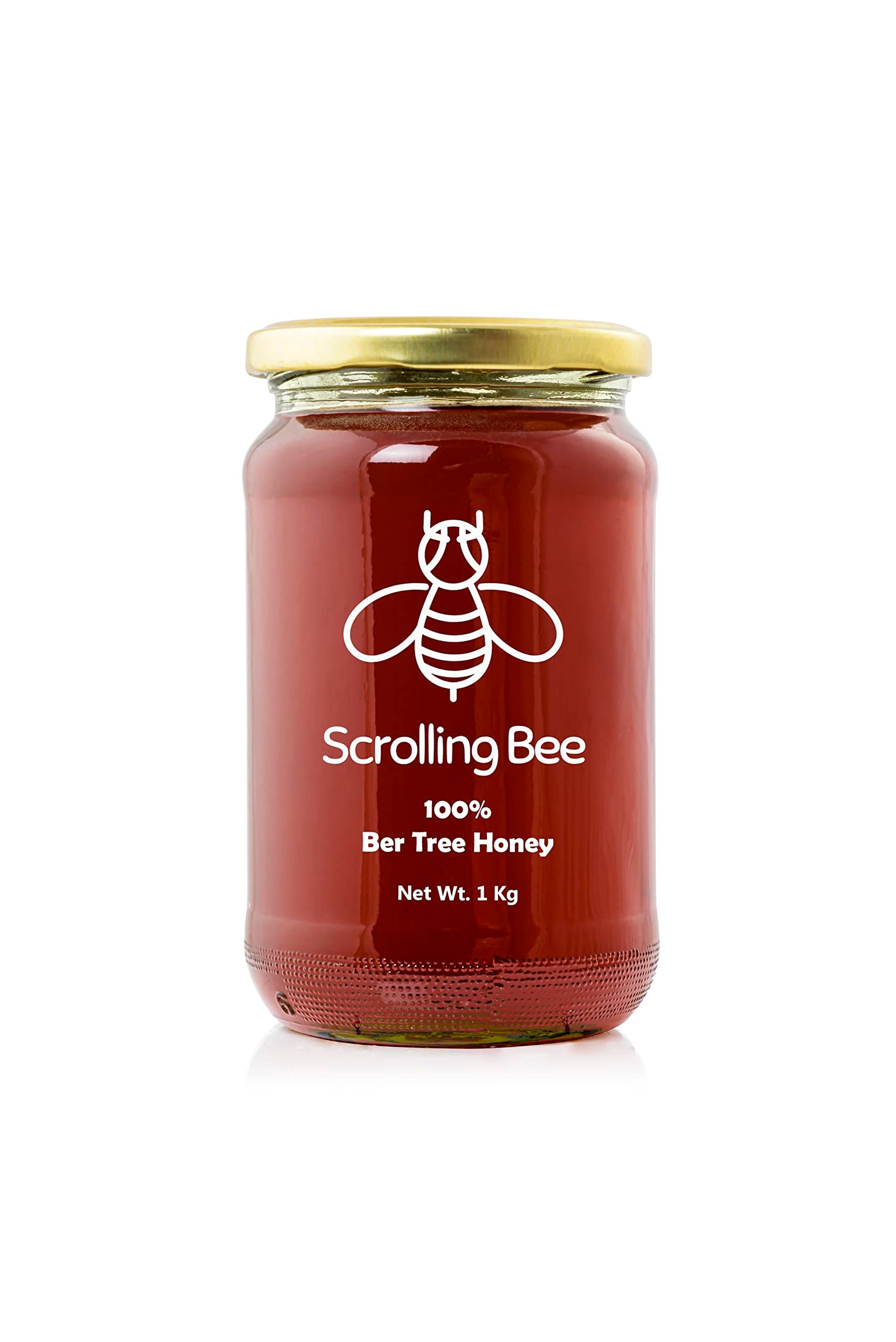 Scrolling Bee Ber Tree Honey Raw Organic Honey Natural Unprocessed Unheated Original Forest Farm Honey (1 Kg)