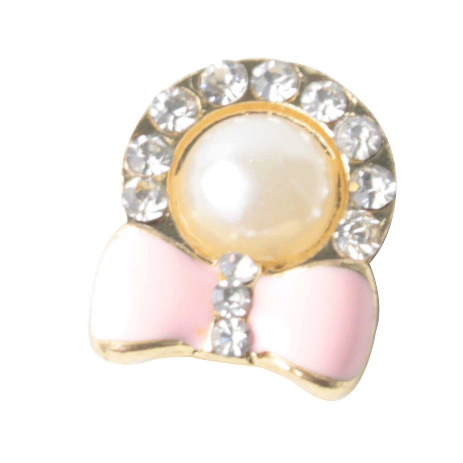 Brilliant Pearl Bow Tie Iphone Home Return Keys Buttons Sticker For iPhone 4S iPhone 5 iPod Touch iPad Repair Fix Replace Replacement(Blue or Pink)