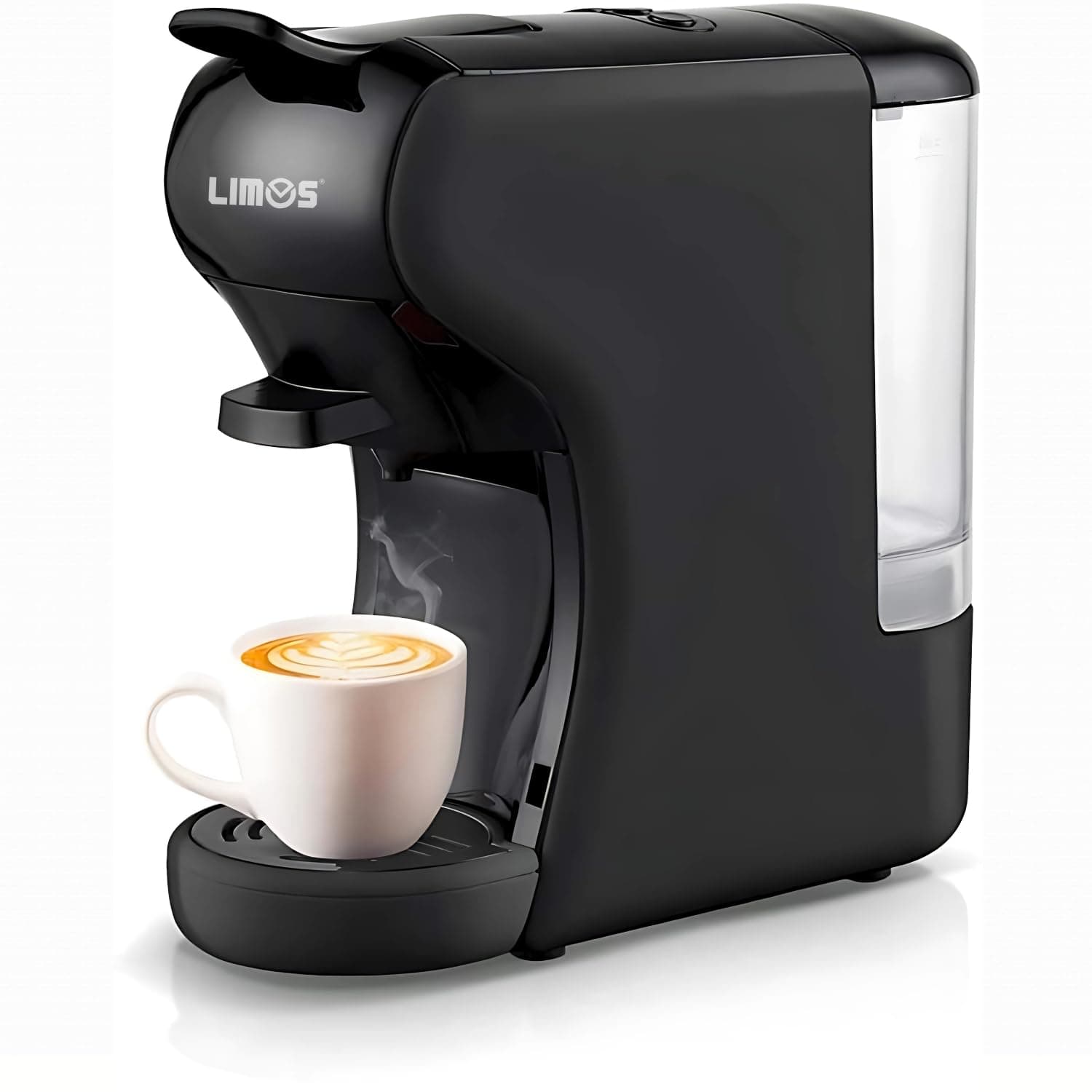 3-in-1 Capsule Coffee Machine – Compatible with Multiple Capsule Types & Ground Coffee | 19-Bar Pressure | 600ml Water Tank | Fast Heating | Compact Espresso Maker for Home & Office