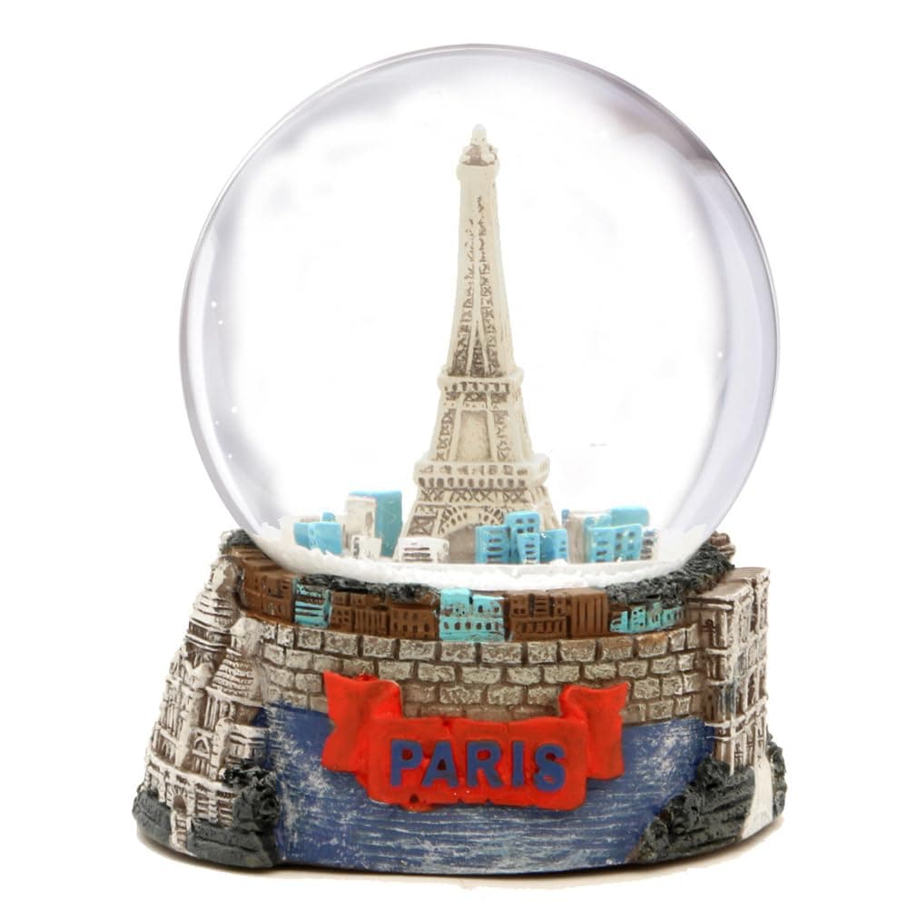 Mini Paris Effiel Tower Snow Globe 2.5 Inches
