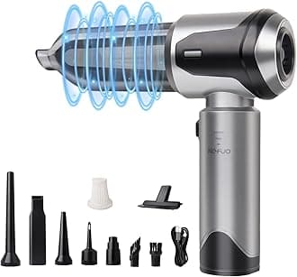 Handheld Car Vacuum Cleaner, 21000Pa High Power Cordless 9-in-1 Car Vacuum Portable Cordless Hand Held Vacuum & Air Duster for Auto Detailing Pet Hair Quick Clean for Travelers Office Home