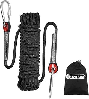 – 12KN Marine Floating Rope 10mm Dock Line 16FT(5M) 33FT(10M) 66FT(20M) 98FT(30M) Anchor Mooring Rope for Boating, Anchoring, Camping, Fishing, Tent Canopy with 2 Hooks-Black/10M