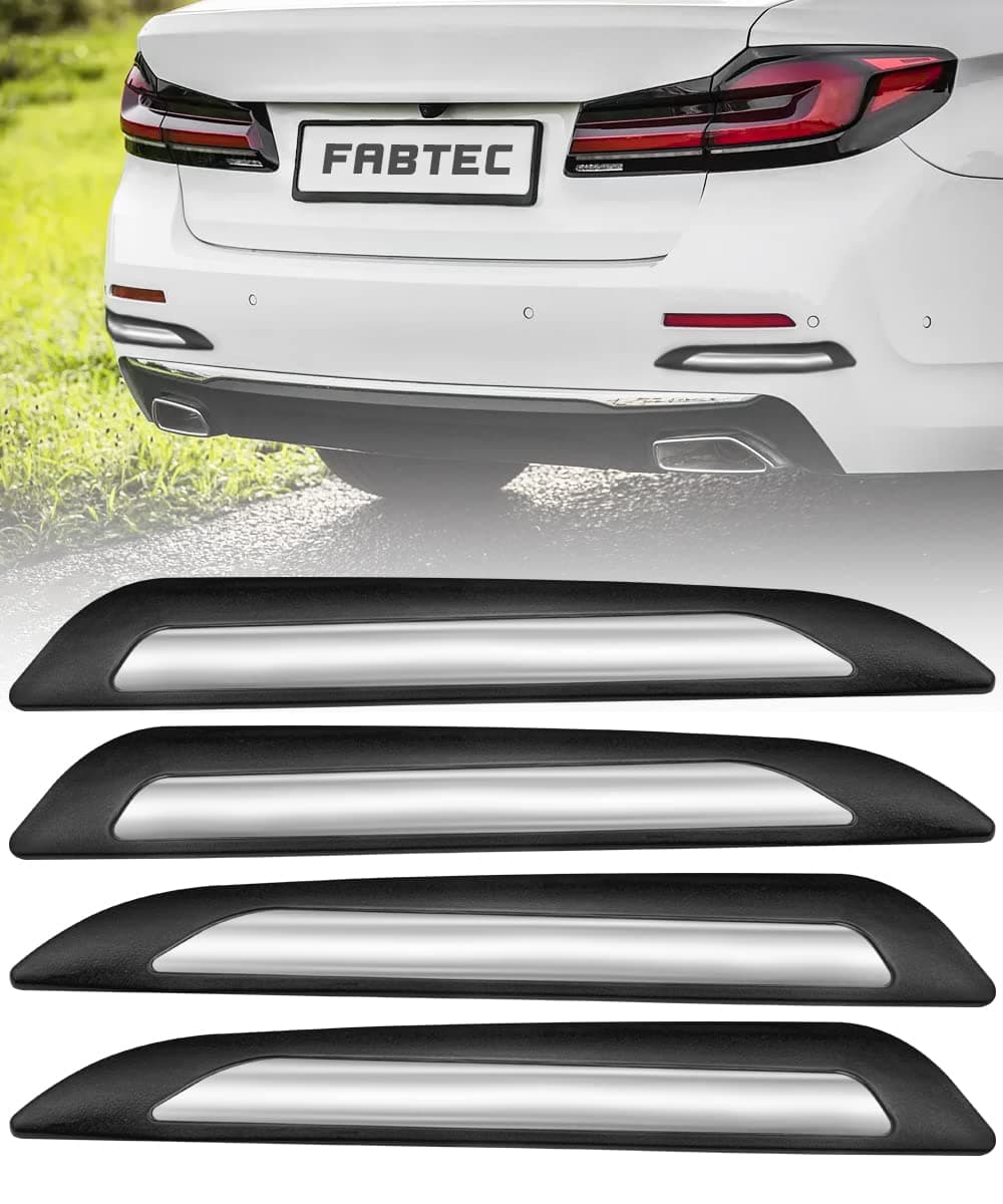 - Fabtec Universal Car Bumper Protector Guard (Set of 4)… (20mm Single Chrome Bumper Protector)