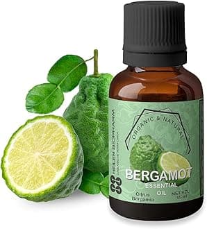 Heilen Biopharm Food Grade Edible Bergamot Essential Oil - 15 mL Bottle Pack of 1, For Skin Nourishment, Anti-Acne, Anti-Wrinkle