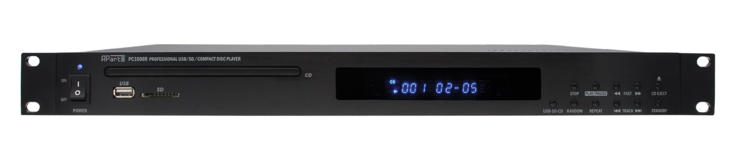 Apart PC1000R - Pc-1000r MK2 CD / MP3 / USB/SD Player with Remote Control
