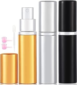 10ml Perfume Travel Bottle, 3pcs Perfume Atomiser Refillable, Spray Bottles, Portable for Travel Holiday Women Man