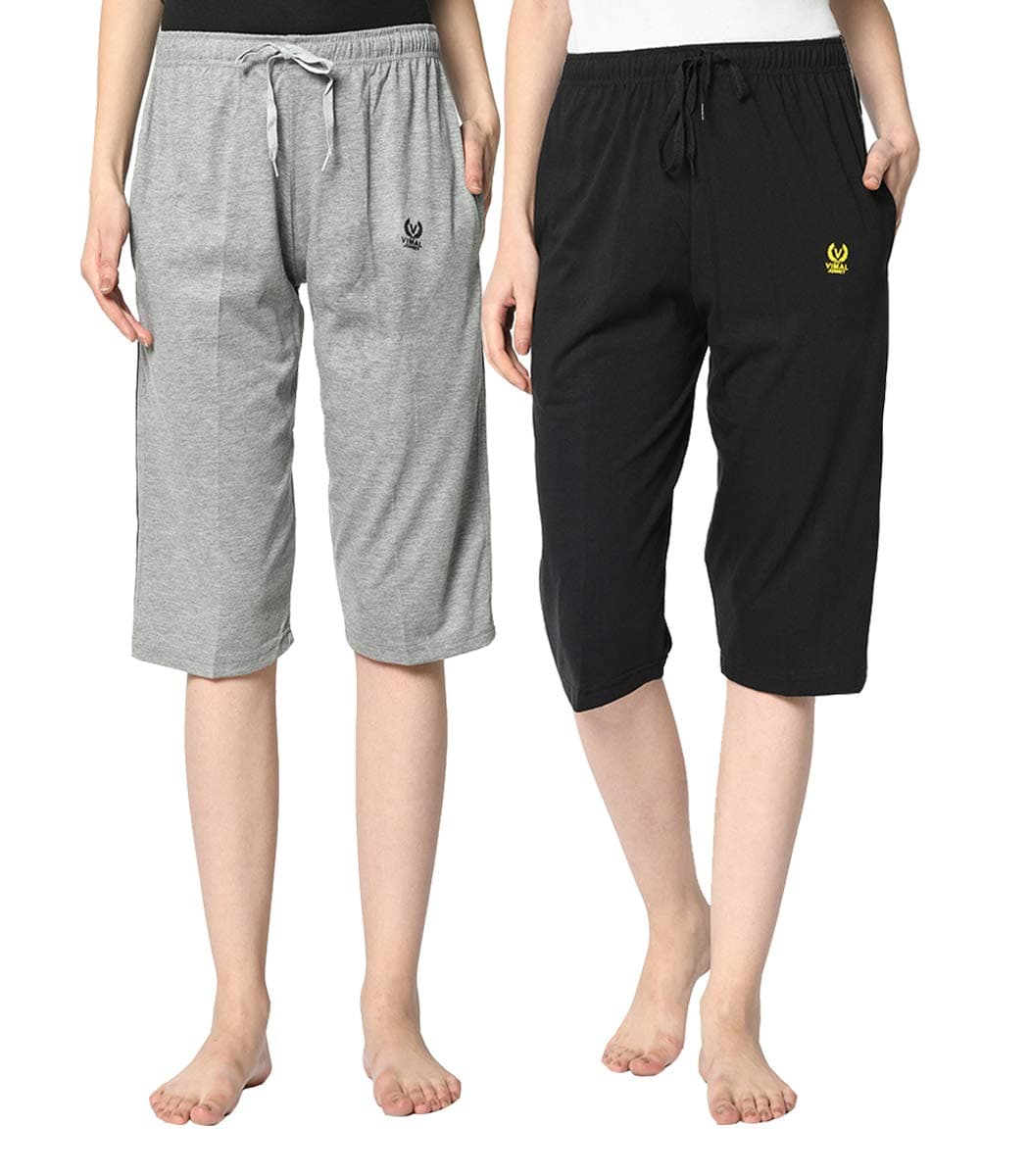 VIMAL JONNEY Women's Slim Fit Capri Short