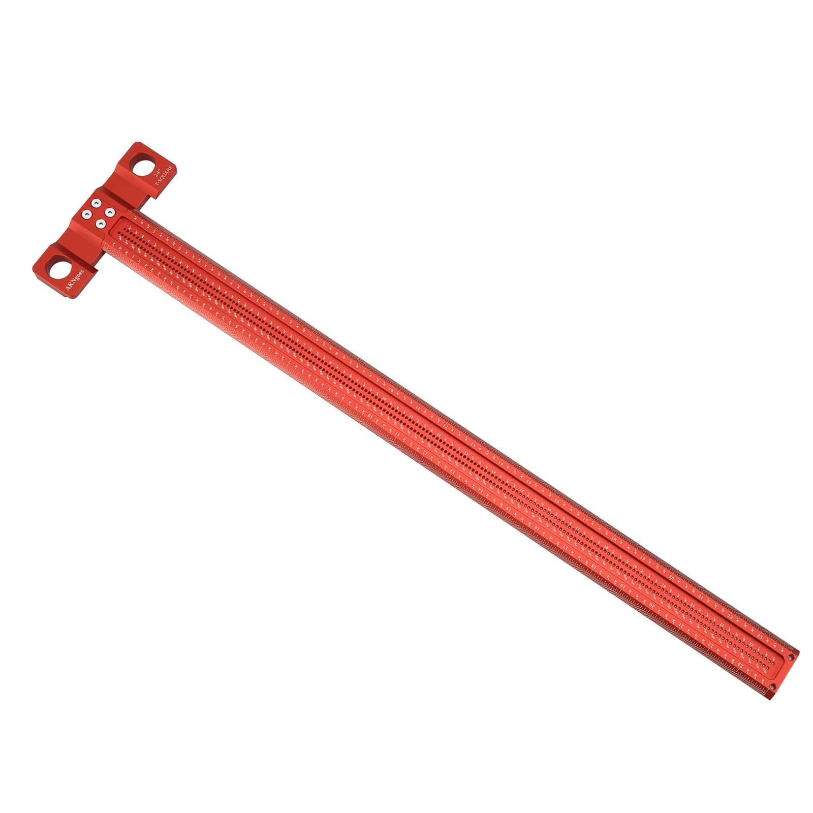 Woodworking Scriber T-Square Ruler 24in with Thoughtful Support Lips, Architect Ruler for Carpenter Work, Layout and Measuring Tools