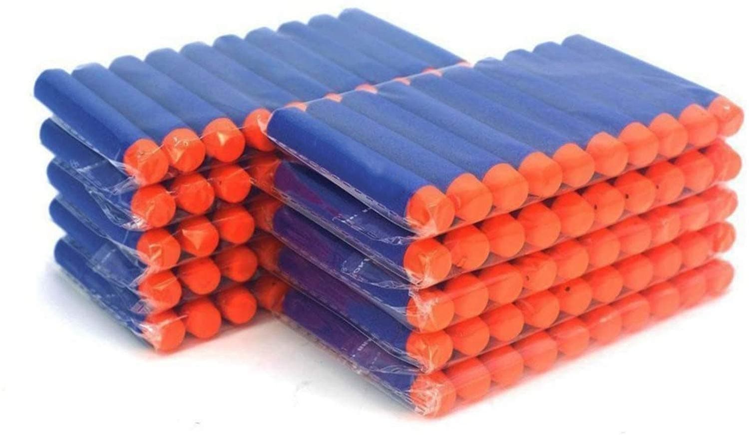 7.2cm Refill Foam Bullet Darts for Nerf N-strike Elite Series Blasters Kid Toy Gun (100PCS Blue)