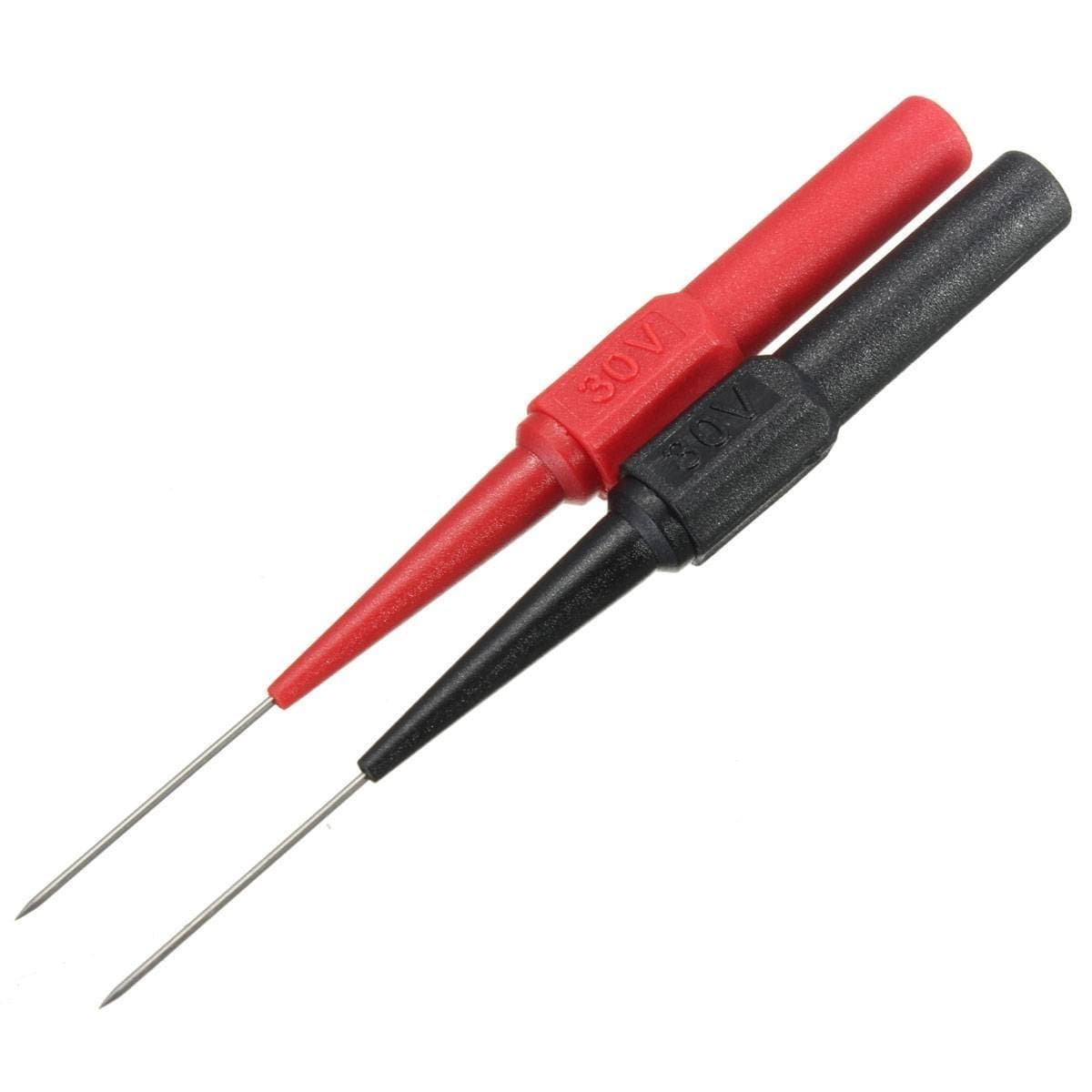 Insulation Piercing Needle Non-destructive Test Probes Red/Black , Reachs Flexible Univeral Probe Test Pin Needle Tester 4mm Socket for Digital Multimeter