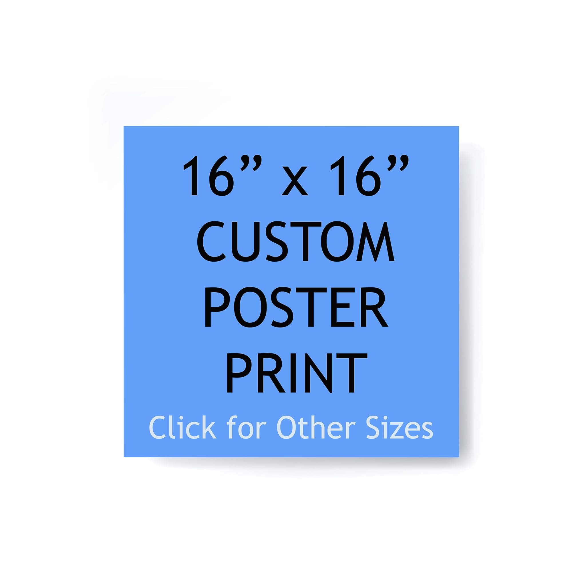 - Pera Print - Custom Poster Print - Upload Your Image/Photo - Personalized Photo Prints, Create Your Own Poster - Print Any Photos, Images - 16 x 16 inches