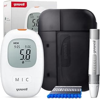 Blood Glucose Meter Set with Test Strips x 10 and Lancets x 10, Batteries Included (Model 710)