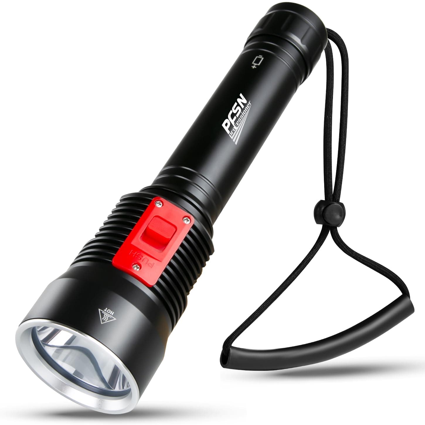 PFSN professioner Dive Light Scuba Flashlight, 4000 Lumen Diving Light 100M Waterproof Underwater Flashlight for Diving, Rechargeable LED Dive Torch Best Gear for Caving, Snorkeling, Spearfishing