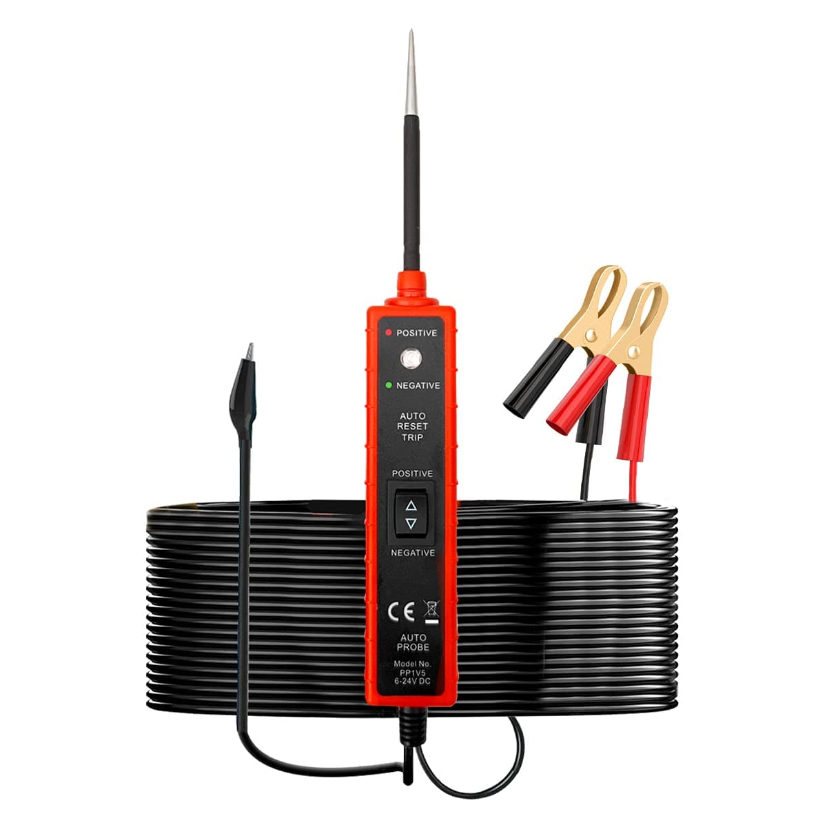 CMTOOL Power Circuit Probe Tester 6V-24V DC Test Light, Automotive Circuit Tester Car Short Finder, Component Activation, Polarity Identify, Overload Protection